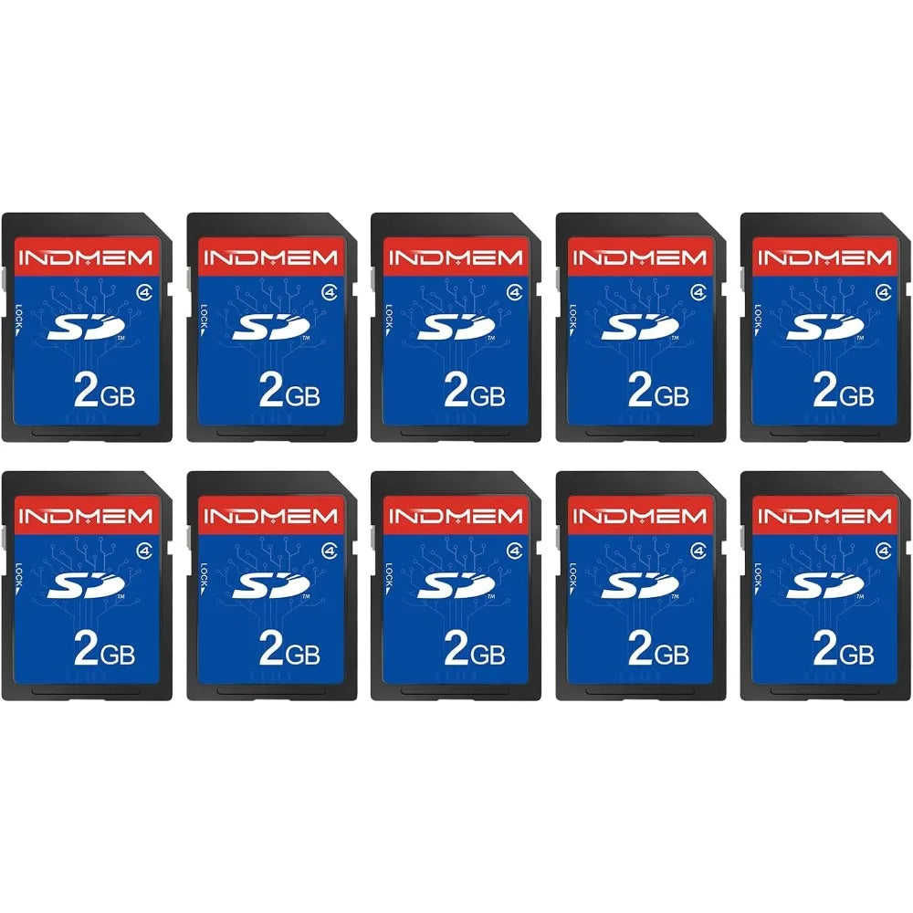 10 Packs 2GB Class 4 SD Flash Memory Cards for Cameras