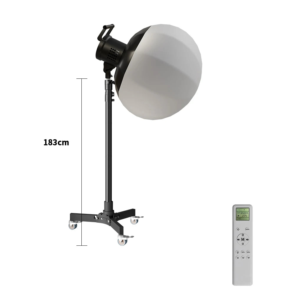 SH  220V 90/115/135W Photography COB Video Light With pulley bracket Daylight-Balanced Sun Lamp for Portrait Flash Studio
