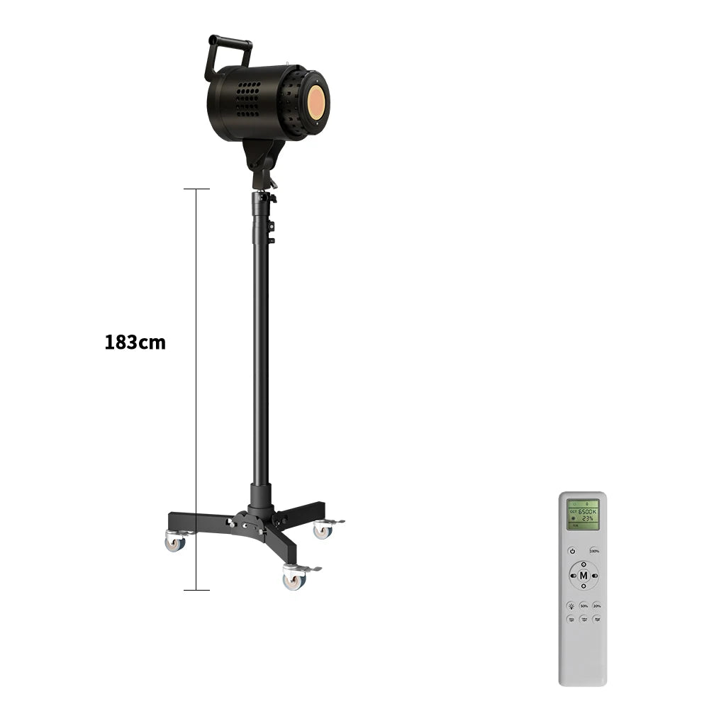 SH  220V 90/115/135W Photography COB Video Light With pulley bracket Daylight-Balanced Sun Lamp for Portrait Flash Studio