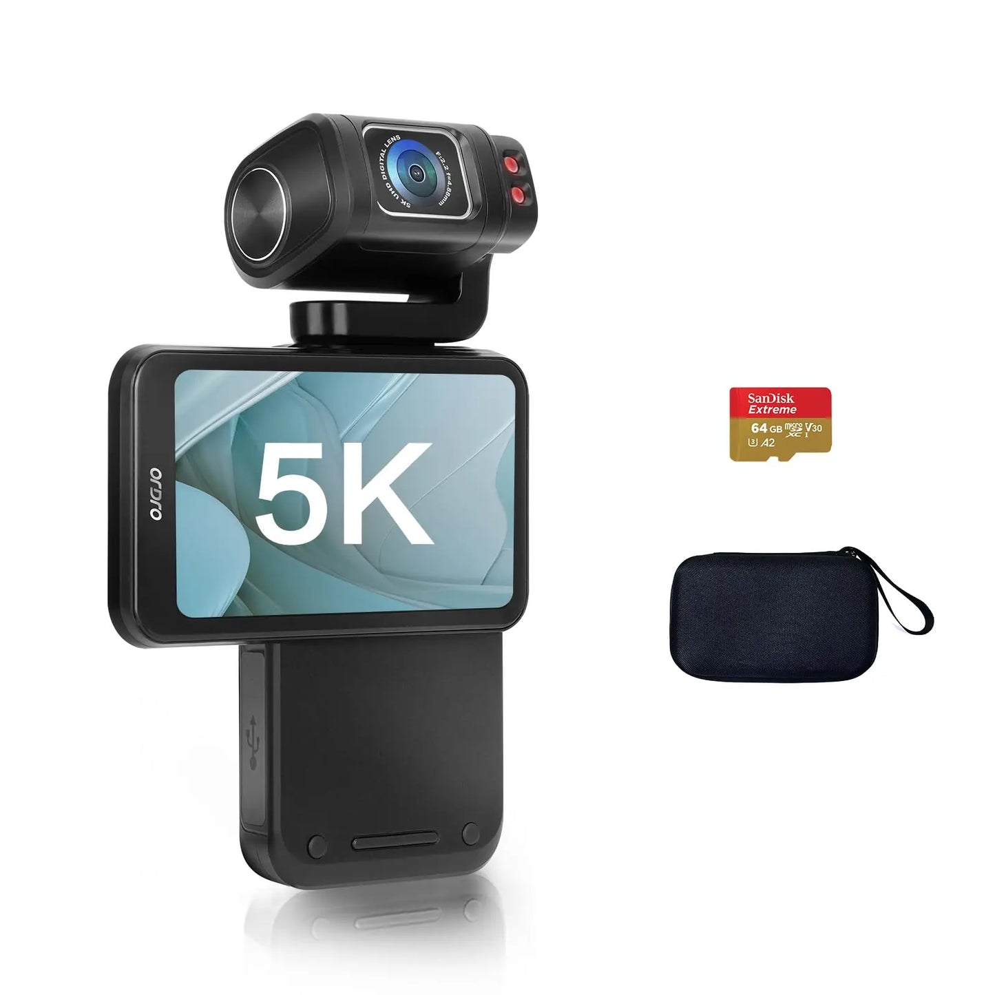 Ordro M3 Pocket Camera Digital Camcorder 5K 30FPS Image Stabilization Built-in Big Size Screen Handy Cam  Travel Vlog Cameras
Ships From China
