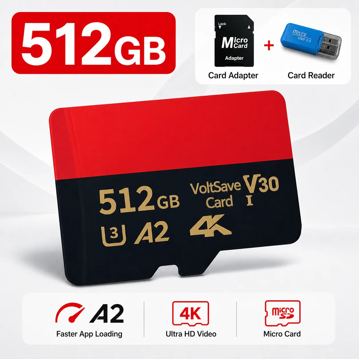 High Speed Reading Micro SD TF Memory Card 128GB for Monitoring - Specific Use Memory Storage for Digital Devices **Ships from China**