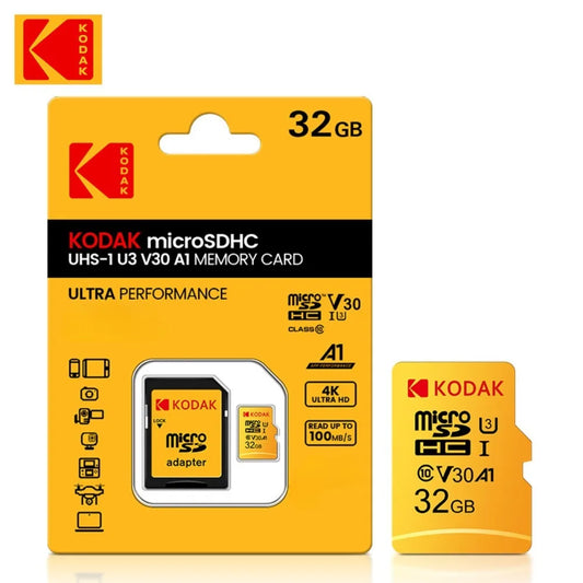 Kodak 16GB-256GB Micro SD Memory Card - High Speed Class 10 U3 UHS-I for Smartphones, Digital Cameras, Tablets and Drones **Ships from China**