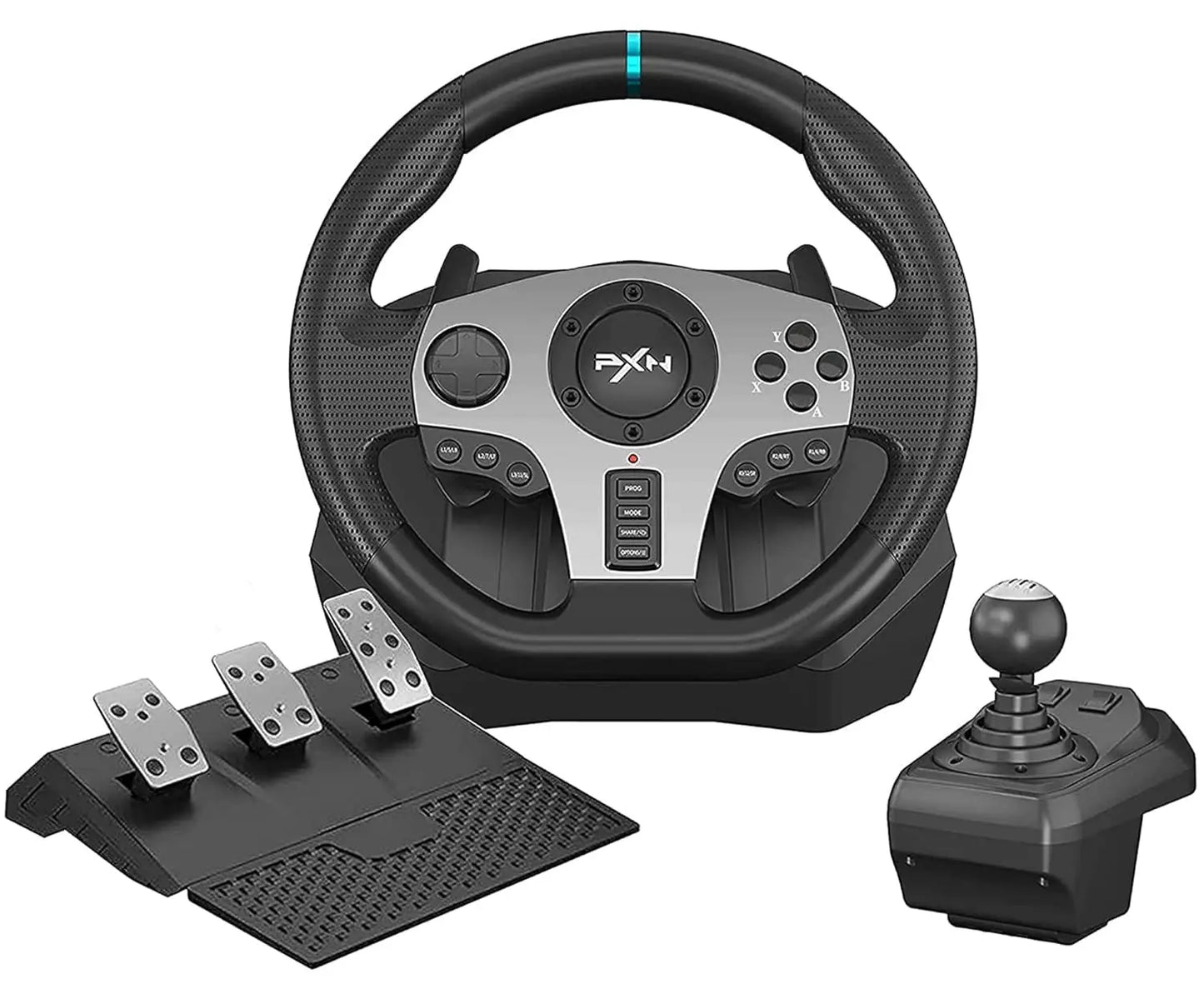 PXN V9 Gaming Racing Wheel pc Steering Wheel With Pedals and Shifter 270/900° Dual-Motor Feedback Driving gaming Racing Wheel fo