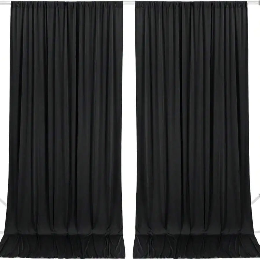 Red Polyester Curtain Backdrop For Party Wedding Photography Decor 5ft X 10ft Multiple Colors ** Drapes Only**