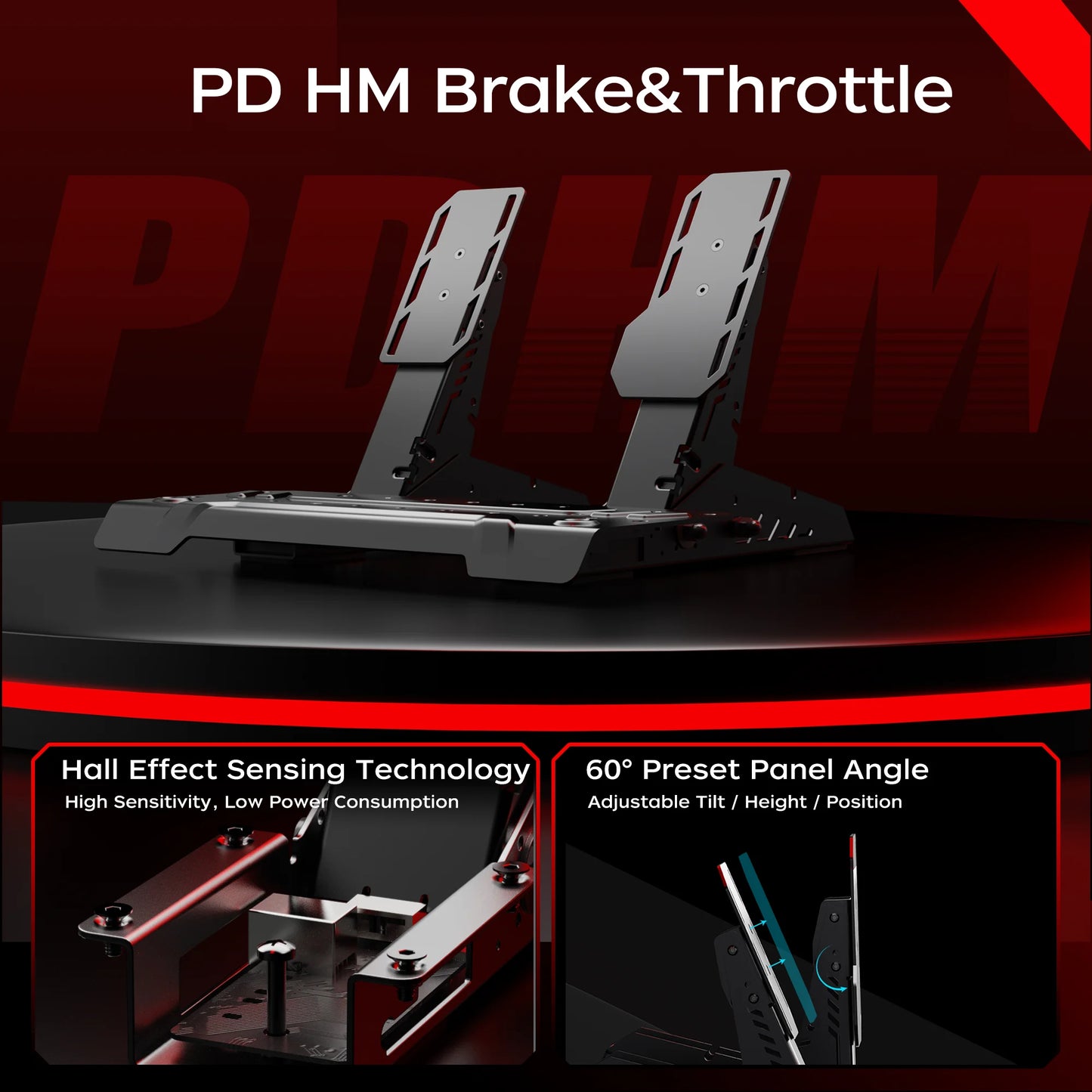 PXN V10 Ultra Direct Drive Racing Wheel for PC/PS4/Xbox, 3.2Nm Force Feedback, 4 Paddles, Hall 2-Pedal, APP Support
