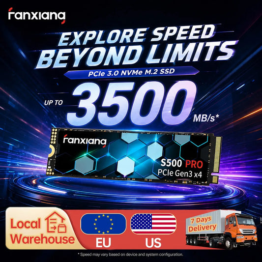 [EU/US Shipping]Fanxiang S500 Pro M.2 SSD Hard Disk 1TB 2TB 3500MB/s NVMe M2 SSD PCIe 3.0 Internal Solid State Drive For Laptop