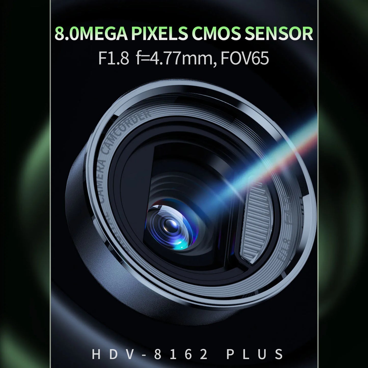 48MP 4K Handheld DV Camera With 3 Inch Flip Screen And 18X Zoom