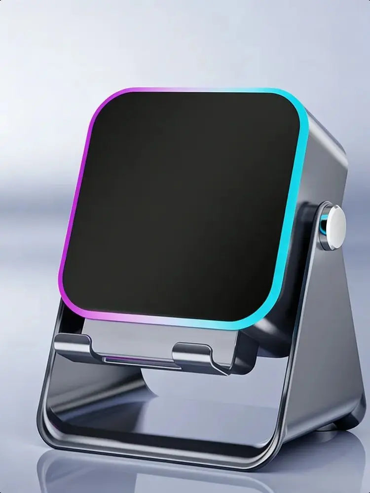 5in1 Wireless Induction Audio Speaker Stand with 3500mAh Rechargeable Power Bank 360° Adjustable Cellphone Holder