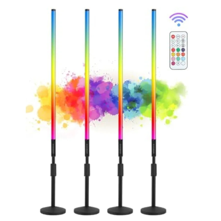 5000mAh Battery Powered Feet RGB led Tube dj Light bar Stand Colored Video Stick Lights for 360 Photo Booth Studio Dance Club P