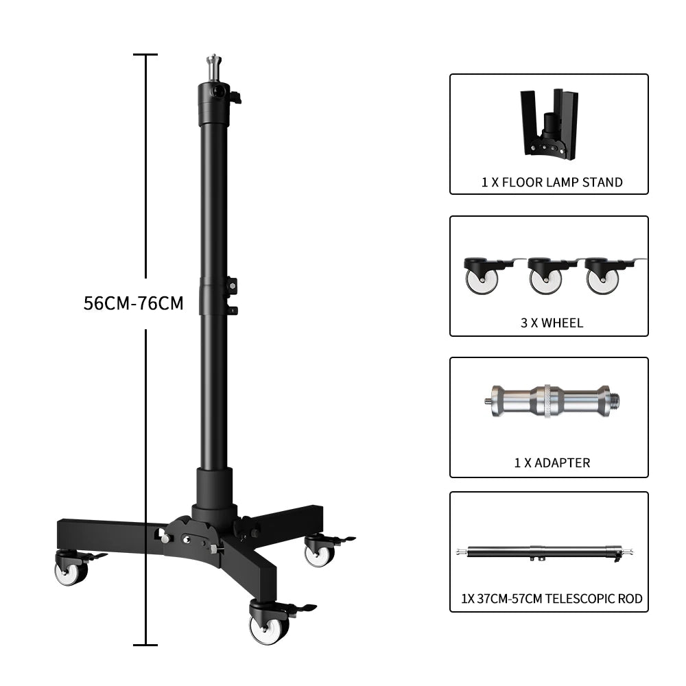 SH Studio Folding Lighting Tripod Stand for Photo Studio