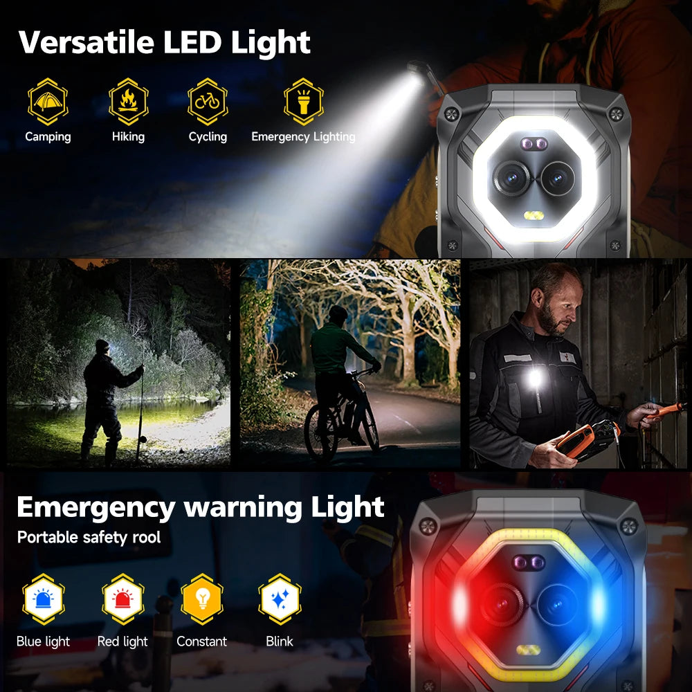 Ulefone Armor Mini 20 Pro 5G 4.7" Rugged Phone 64MP Night Camera  6200mAh Smartphone LED Light 16+256GB Android 14 Mobile phone
