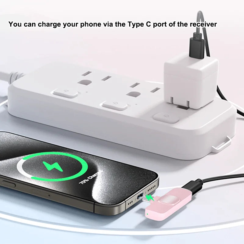 Wireless Lavalier Microphone for iPhone 17/16/15/Android with Noise Reduction USB C Mini Microphone for Vlog YouTube Recording,**Ships from China**