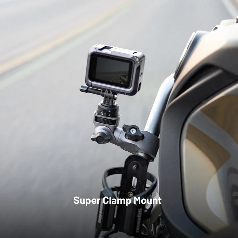 PGYTECH Super Clamp Mount 17mm To 37mm 1 4 Screw Adapter For Bicycle Cameras