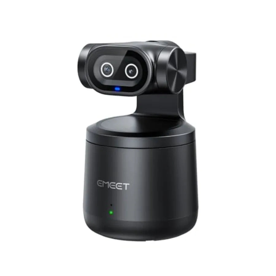 YouTube, Facebook, Twitch live streaming camera with 1/2.55 sensor, black aluminum body, AI tracking, gesture control, dual-lens