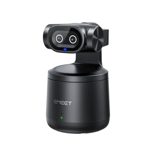 YouTube, Facebook, Twitch live streaming camera with 1/2.55 sensor, black aluminum body, AI tracking, gesture control, dual-lens