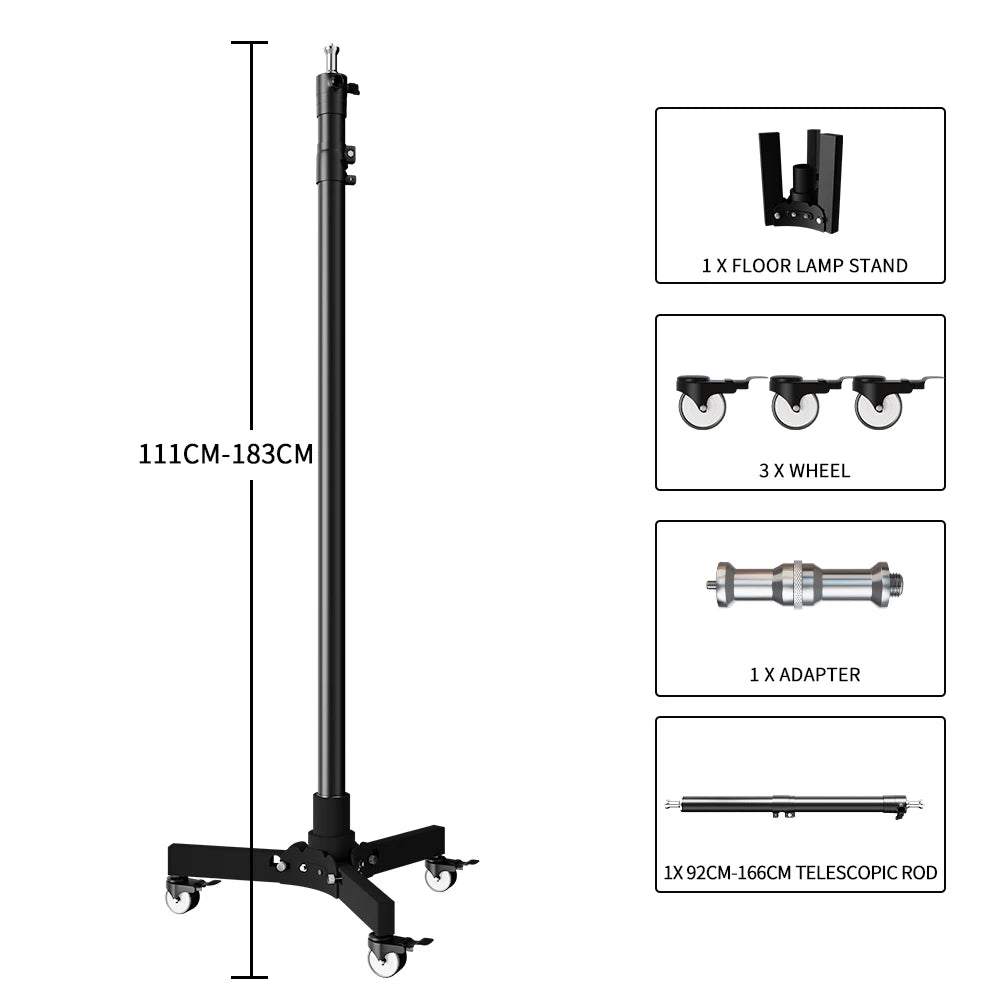 SH Studio Folding Lighting Tripod Stand for Photo Studio